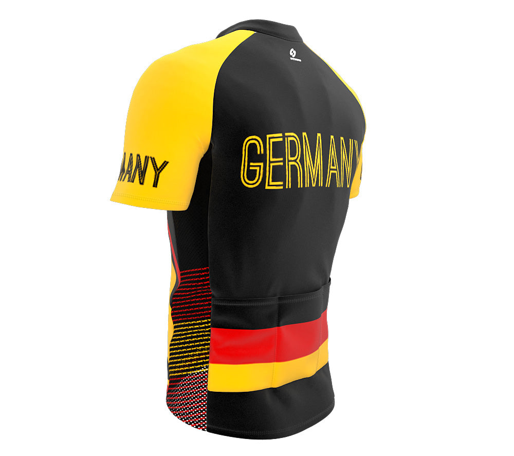Germany  Full Zipper Bike Short Sleeve Cycling Jersey