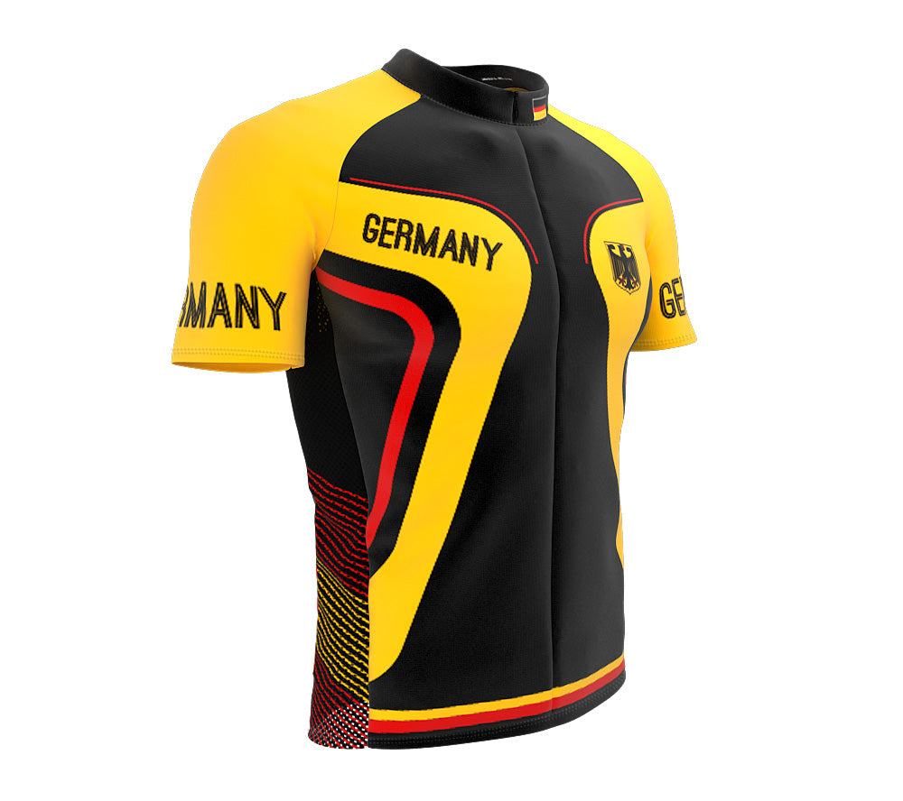 Germany  Full Zipper Bike Short Sleeve Cycling Jersey
