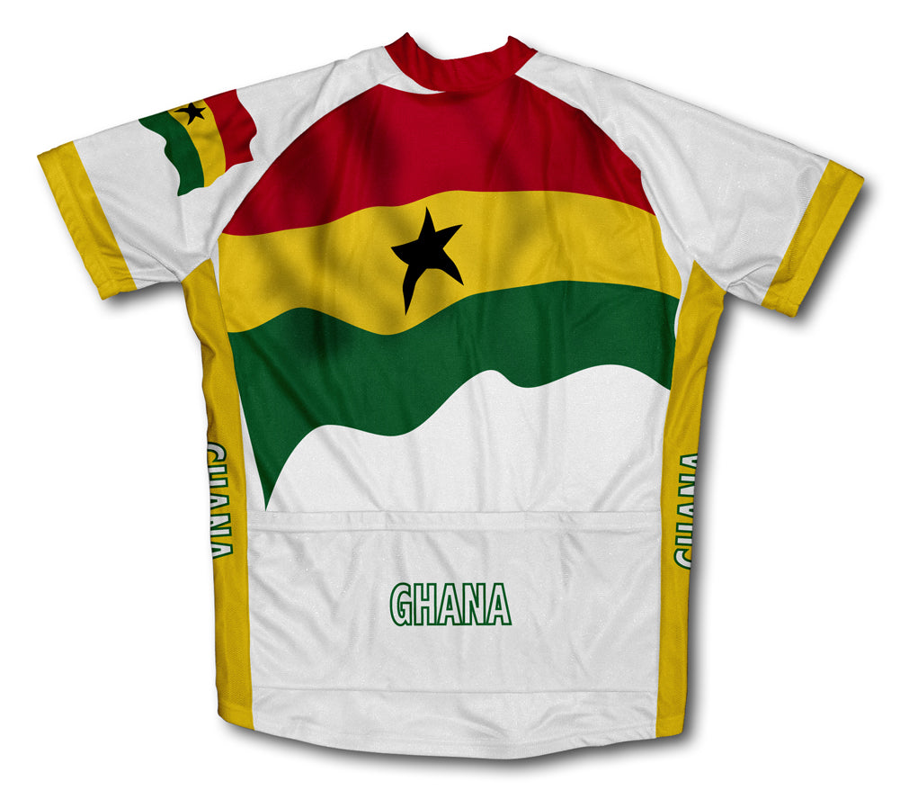 Ghana Flag Cycling Jersey for Men and Women