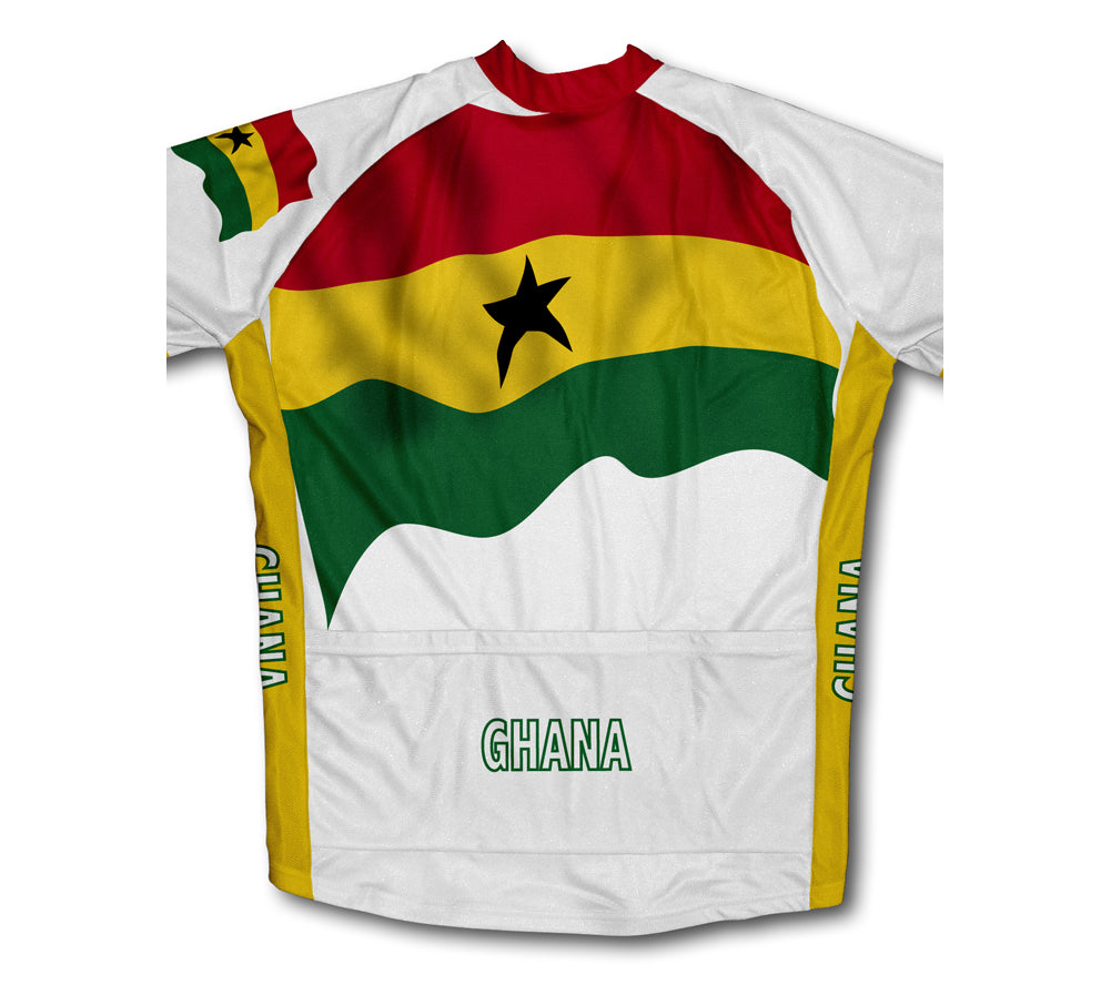 Ghana Flag Cycling Jersey for Men and Women