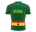 Ghana  Full Zipper Bike Short Sleeve Cycling Jersey