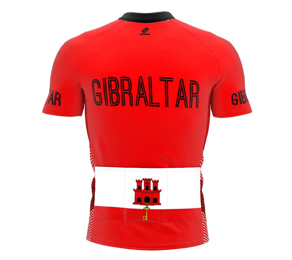 Gibraltar  Full Zipper Bike Short Sleeve Cycling Jersey