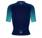 Scudopro Pro-Elite Short Sleeve Cycling Pro Fit Jersey Gradient Intense Cyan for Women