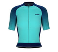 Scudopro Pro-Elite Short Sleeve Cycling Pro Fit Jersey Gradient Intense Cyan for Women