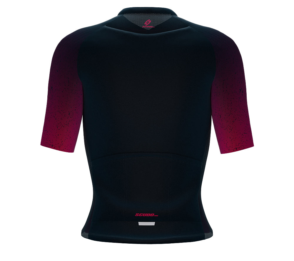 Scudopro Pro-Elite Short Sleeve Cycling Pro Fit Jersey Gradient Intense Grape for Women