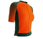 Scudopro Pro-Elite Short Sleeve Cycling Pro Fit Jersey Gradient Intense Orange for Women