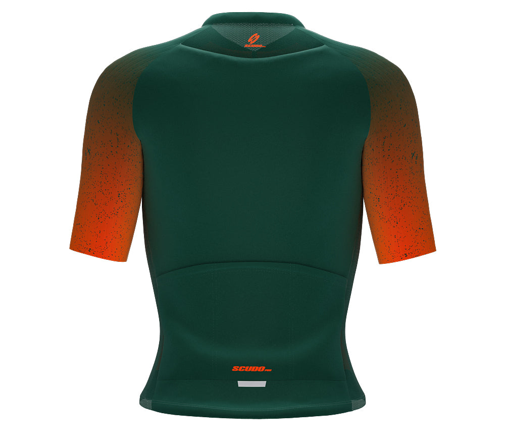 Scudopro Pro-Elite Short Sleeve Cycling Pro Fit Jersey Gradient Intense Orange for Women