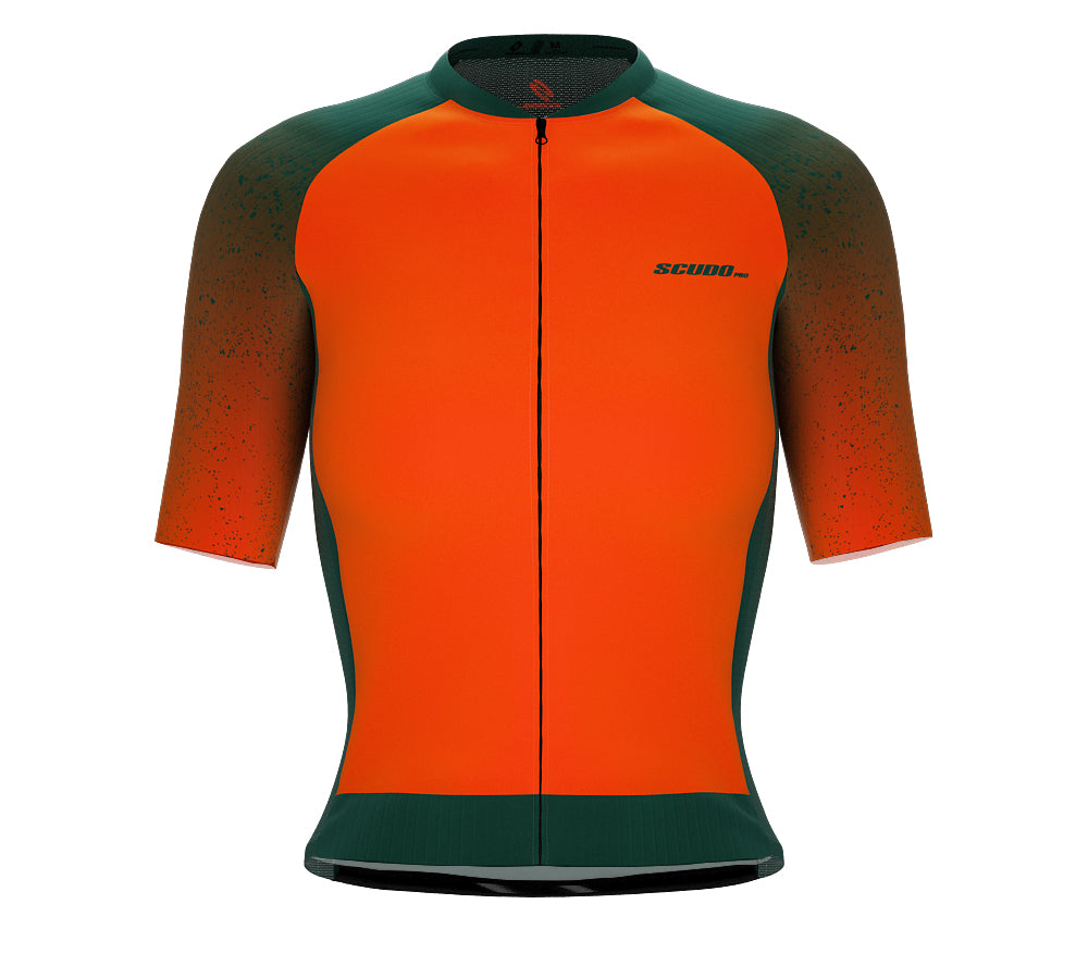 Scudopro Pro-Elite Short Sleeve Cycling Pro Fit Jersey Gradient Intense Orange for Women
