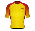 Scudopro Pro-Elite Short Sleeve Cycling Pro Fit Jersey Gradient Intense Yellow for Women
