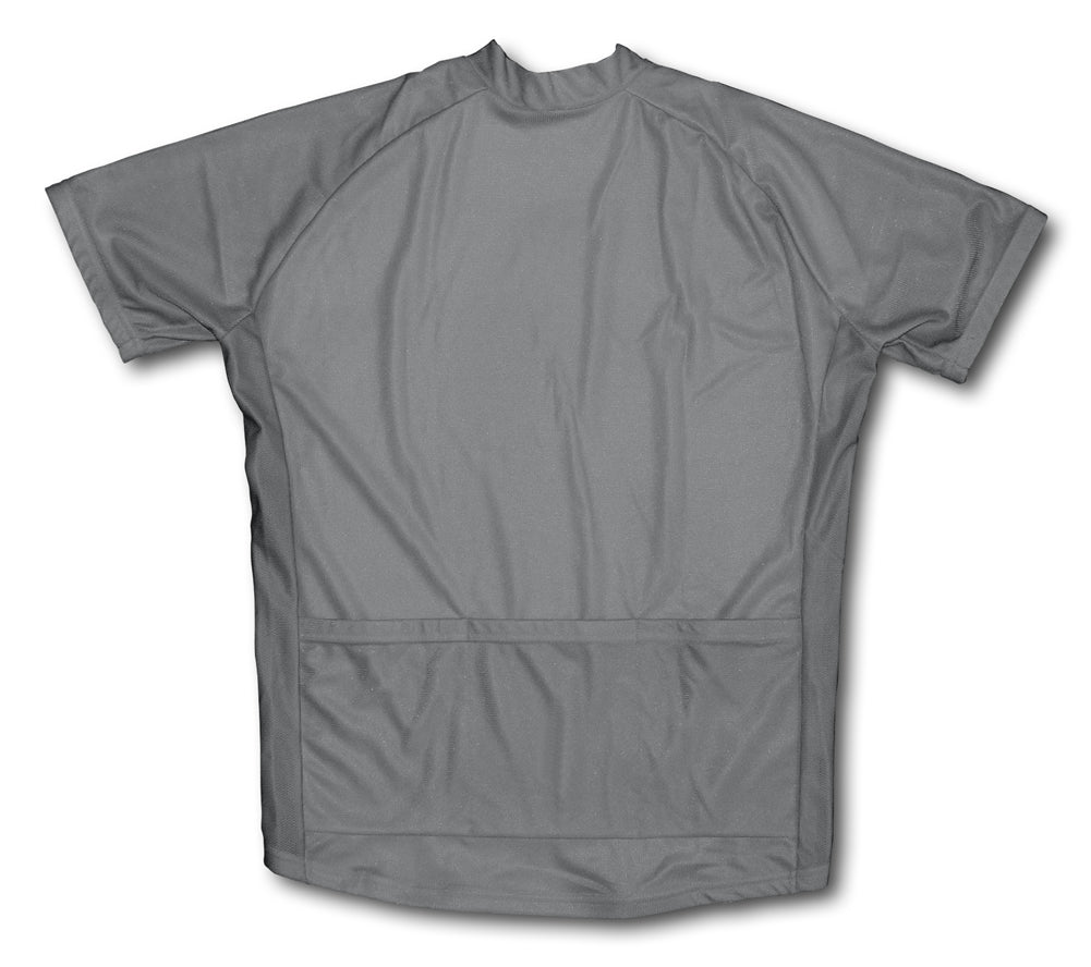 Gray Short Sleeve Cycling Jersey for Men and Women
