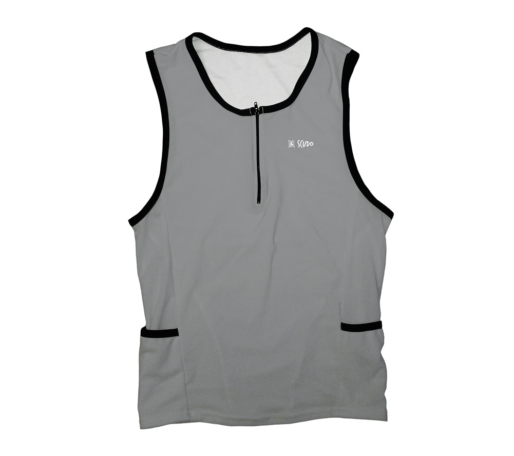 Gray  Triathlon Top