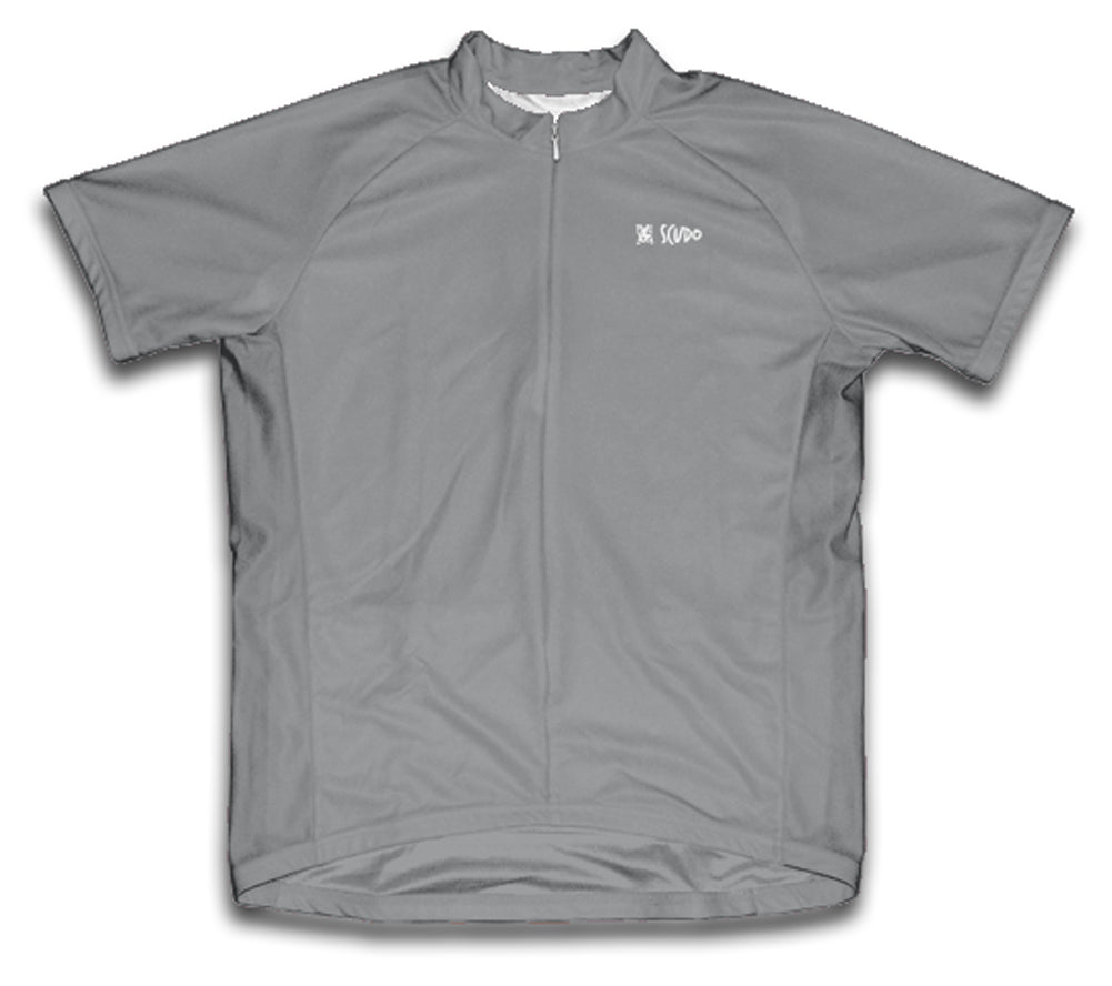 Gray Short Sleeve Cycling Jersey for Men and Women