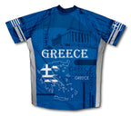 Greece Short Sleeve Cycling Jersey for Men and Women