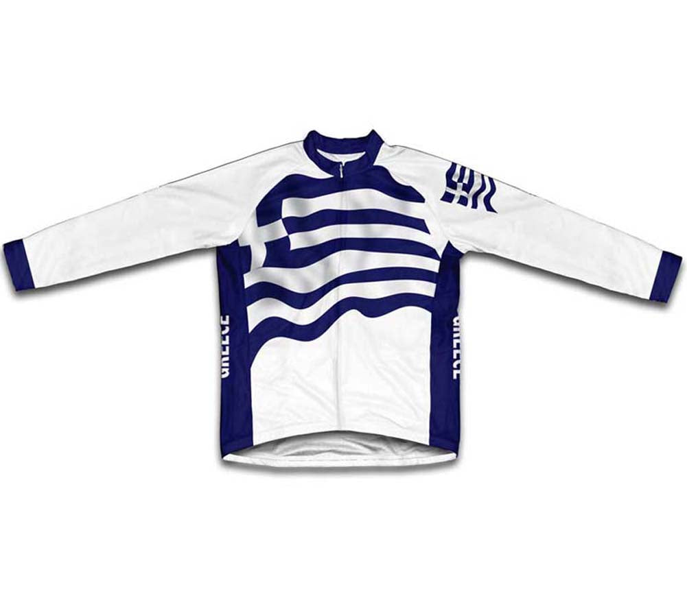 Greece Flag Cycling Jersey for Men and Women