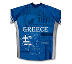 Greece Short Sleeve Cycling Jersey for Men and Women