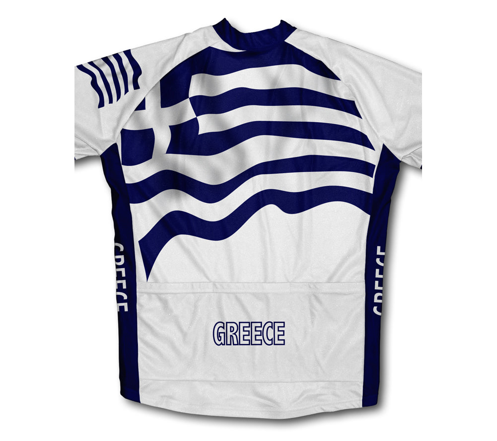 Greece Flag Cycling Jersey for Men and Women