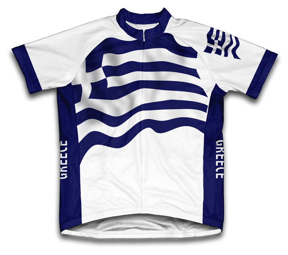 Greece Flag Cycling Jersey for Men and Women