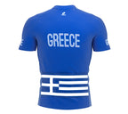 Greece  Full Zipper Bike Short Sleeve Cycling Jersey