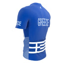 Greece  Full Zipper Bike Short Sleeve Cycling Jersey
