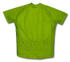 Green Neon Short Sleeve Cycling Jersey for Men and Women