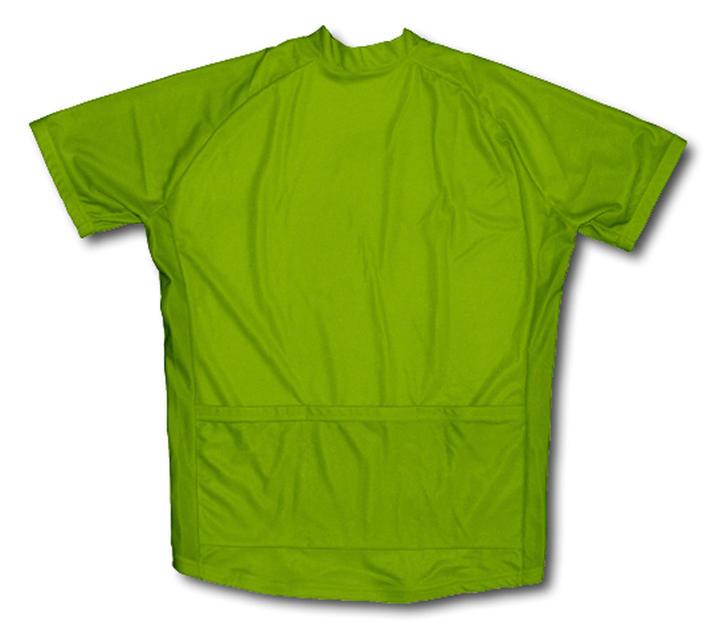 Green Neon Short Sleeve Cycling Jersey for Men and Women