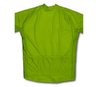 Green Neon Short Sleeve Cycling Jersey for Men and Women