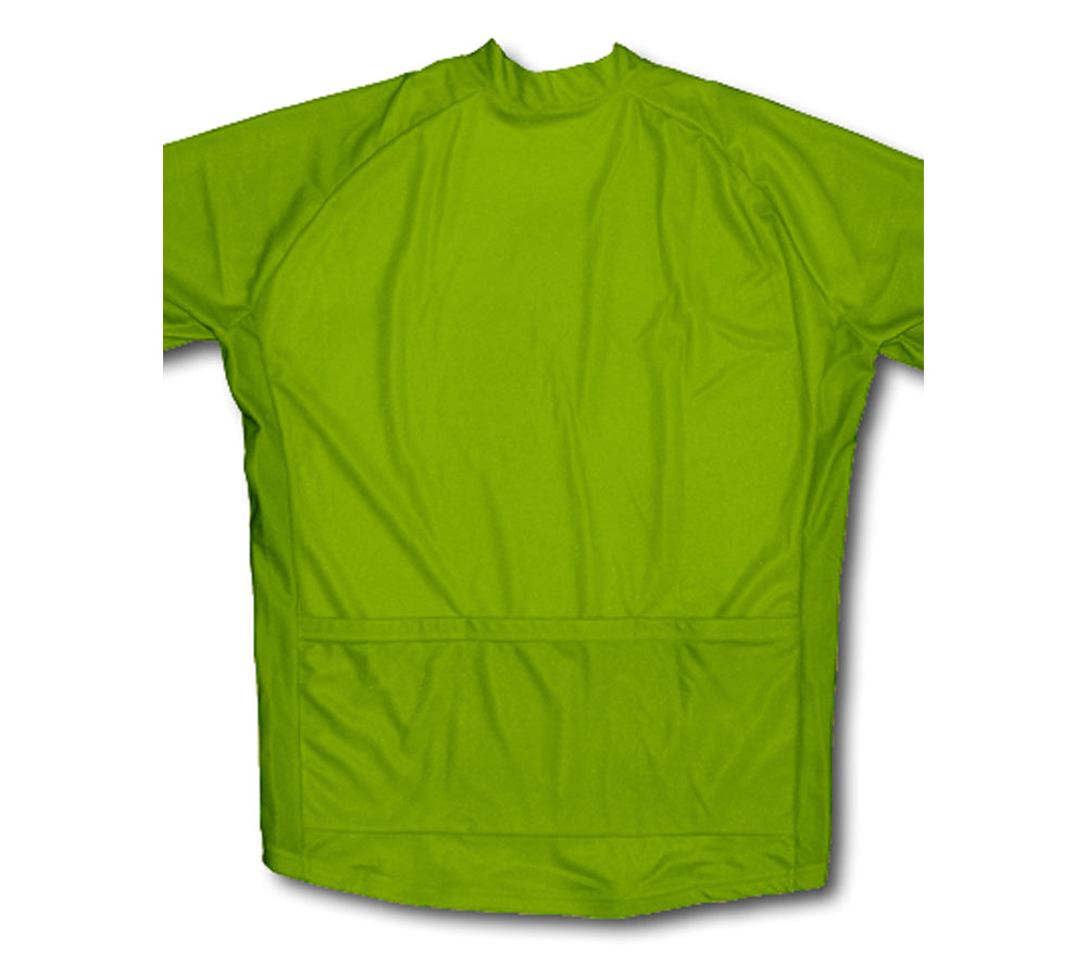 Keep Calm and Cycle On Green Neon Winter Thermal Cycling Jersey