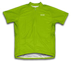 Green Neon Short Sleeve Cycling Jersey for Men and Women