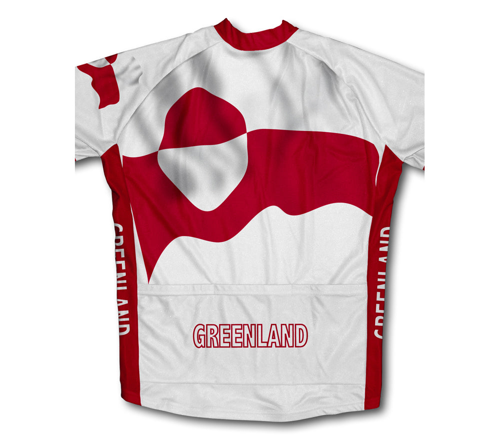 Greenland Flag Cycling Jersey for Men and Women