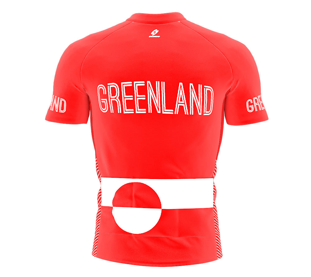 Greenland  Full Zipper Bike Short Sleeve Cycling Jersey