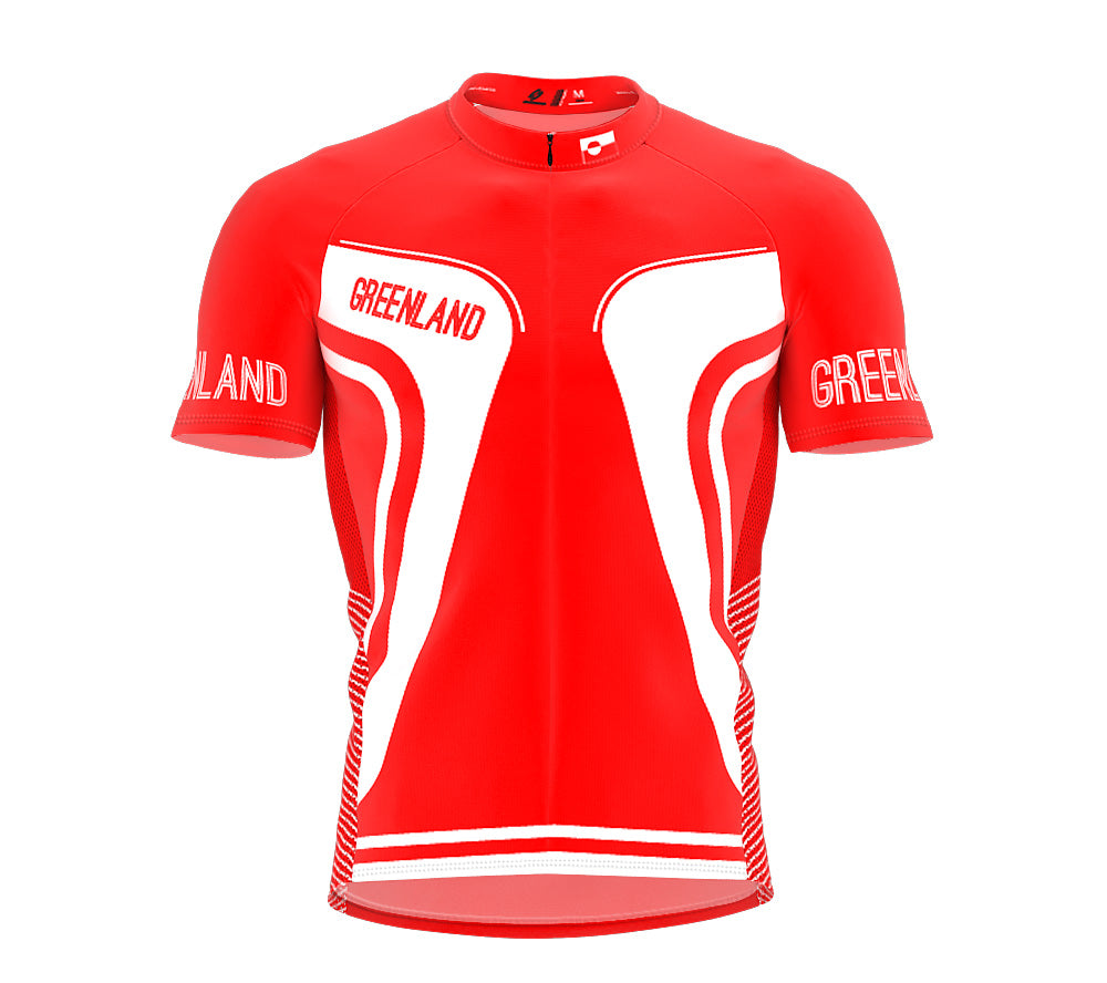 Greenland  Full Zipper Bike Short Sleeve Cycling Jersey