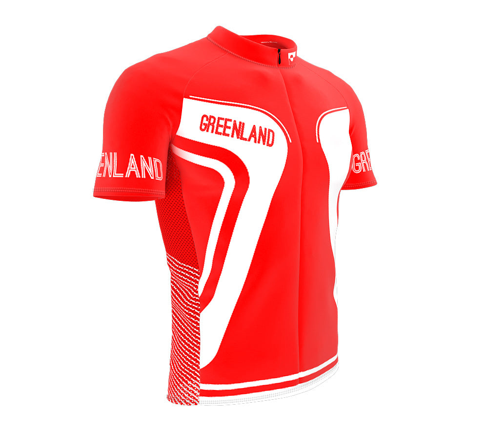 Greenland  Full Zipper Bike Short Sleeve Cycling Jersey