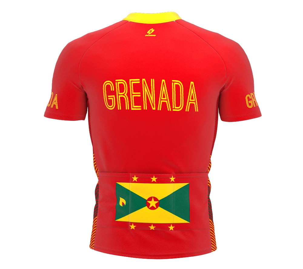 Grenada  Full Zipper Bike Short Sleeve Cycling Jersey