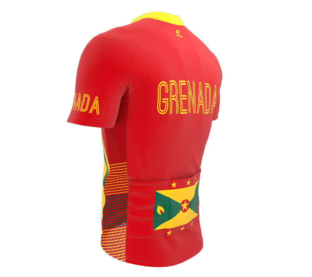 Grenada  Full Zipper Bike Short Sleeve Cycling Jersey