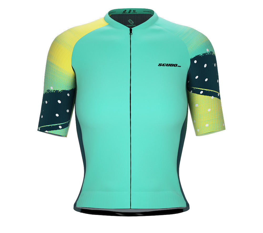 Scudopro Pro-Elite Short Sleeve Cycling Pro Fit Jersey Grunge Point for Women