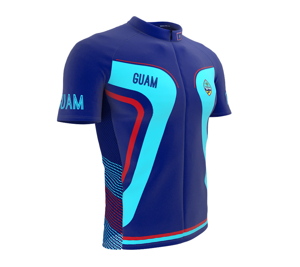 Guam  Full Zipper Bike Short Sleeve Cycling Jersey