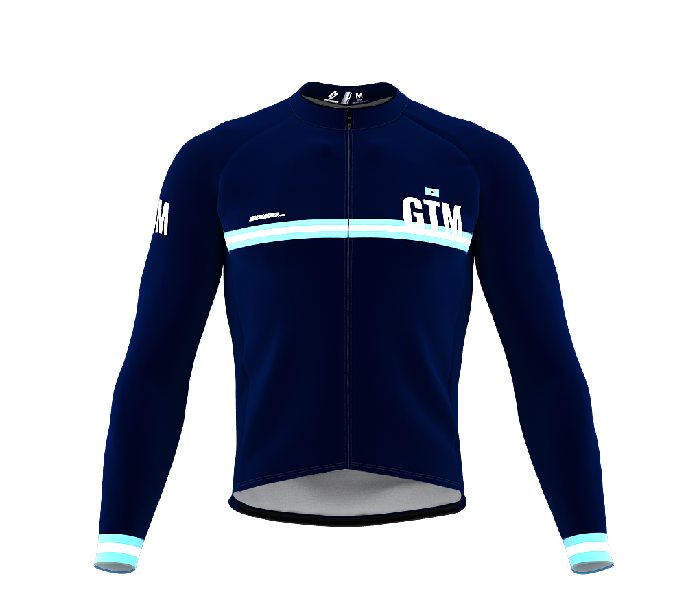 ScudoPro Pro Thermal Long Sleeve Cycling Jersey Country CODE Guatemala Blue | Men and Women
