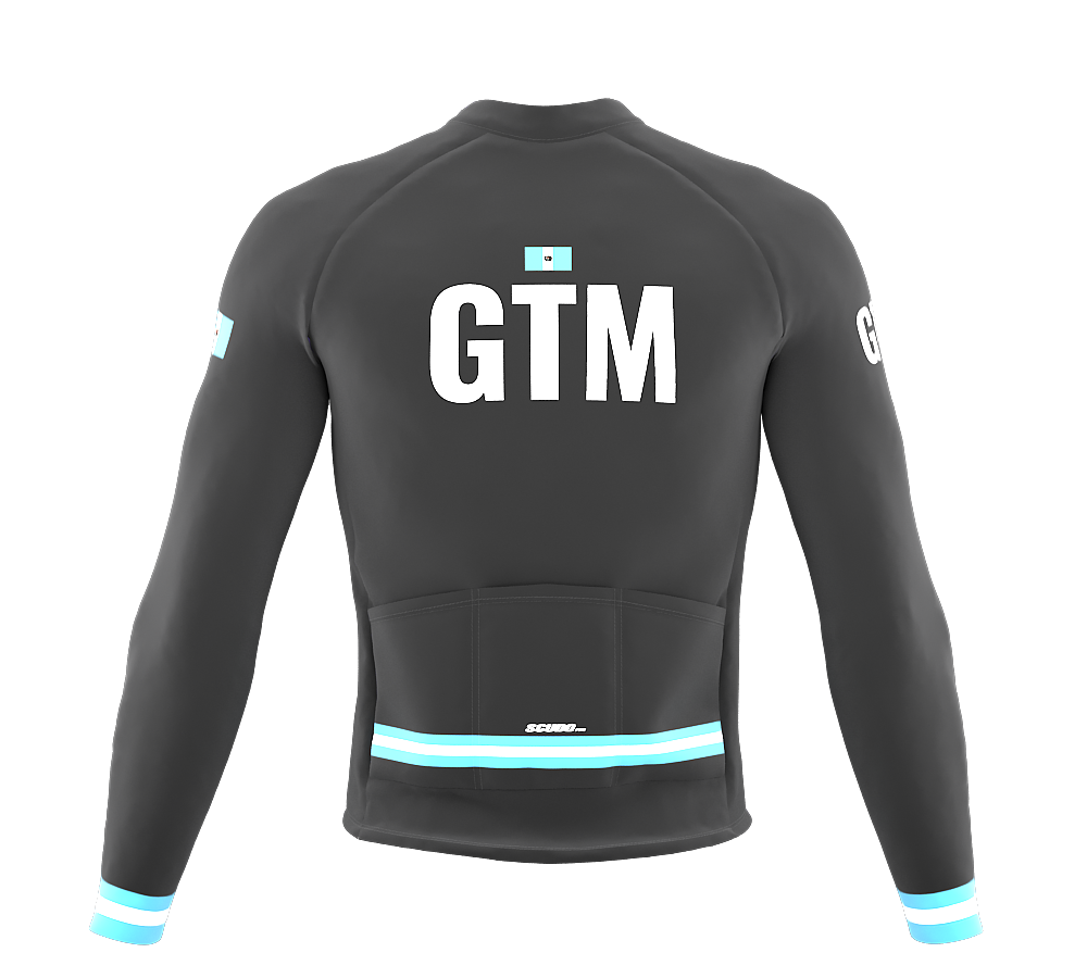 ScudoPro Pro Thermal Long Sleeve Cycling Jersey Country CODE Guatemala Gray | Men and Women
