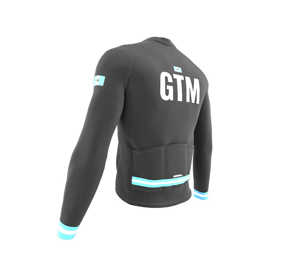 ScudoPro Pro Thermal Long Sleeve Cycling Jersey Country CODE Guatemala Gray | Men and Women