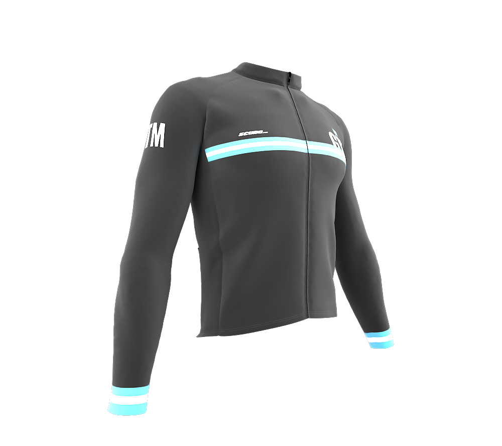 ScudoPro Pro Thermal Long Sleeve Cycling Jersey Country CODE Guatemala Gray | Men and Women