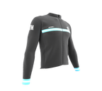 ScudoPro Pro Thermal Long Sleeve Cycling Jersey Country CODE Guatemala Gray | Men and Women
