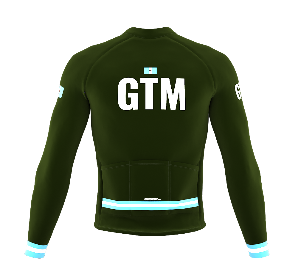 ScudoPro Pro Thermal Long Sleeve Cycling Jersey Country CODE Guatemala Green | Men and Women