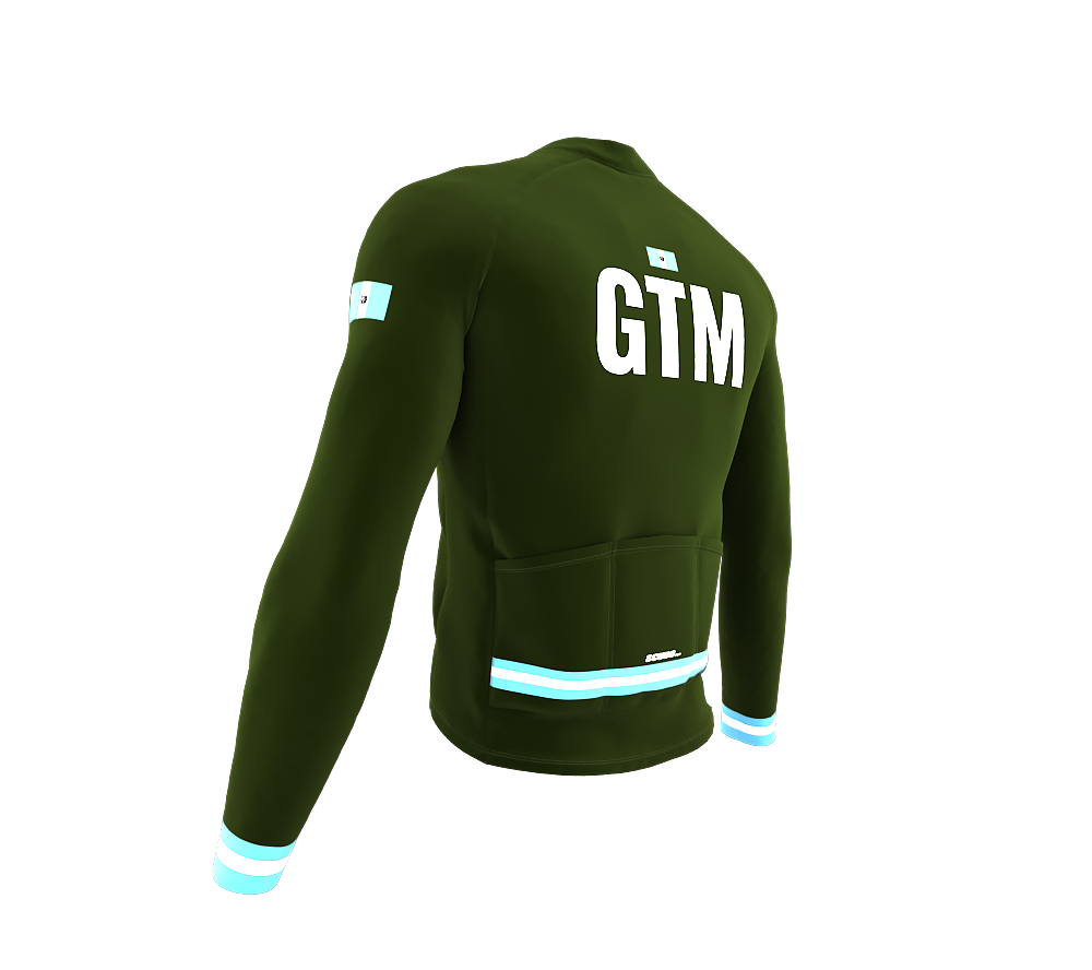 ScudoPro Pro Thermal Long Sleeve Cycling Jersey Country CODE Guatemala Green | Men and Women