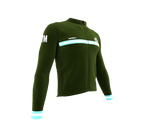 ScudoPro Pro Thermal Long Sleeve Cycling Jersey Country CODE Guatemala Green | Men and Women