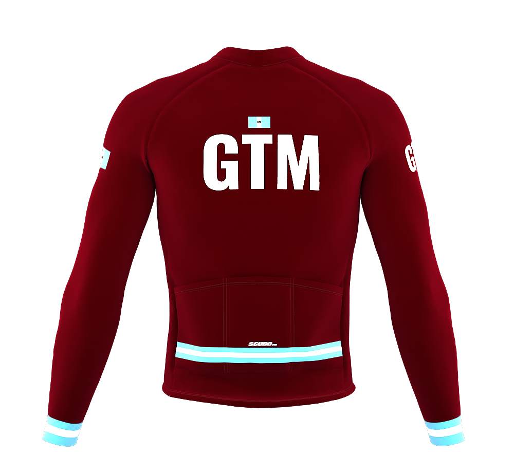 ScudoPro Pro Thermal Long Sleeve Cycling Jersey Country CODE Guatemala Vine | Men and Women