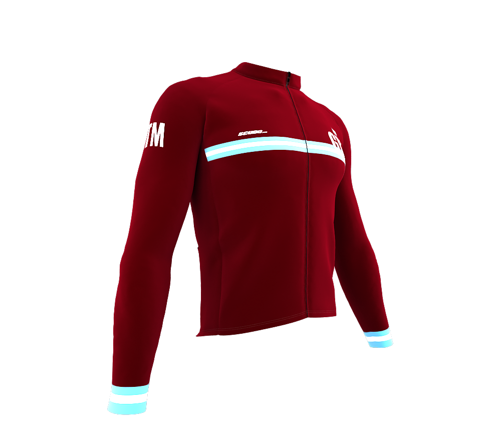 ScudoPro Pro Thermal Long Sleeve Cycling Jersey Country CODE Guatemala Vine | Men and Women
