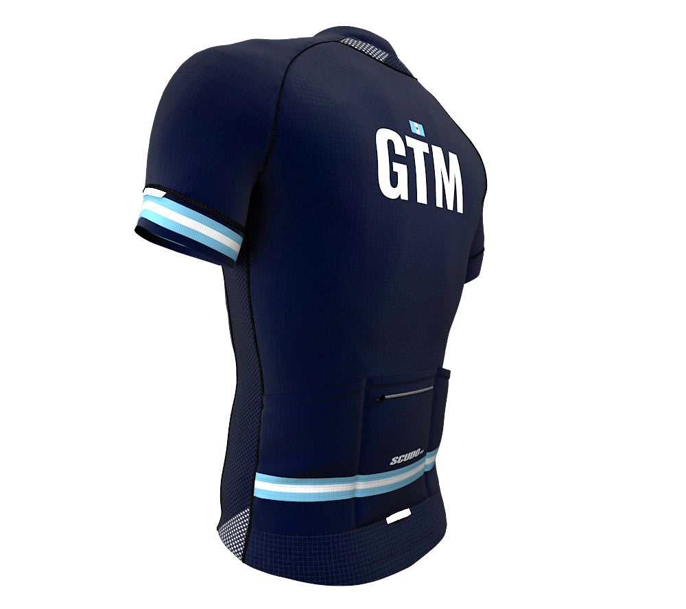 Guatemala Blue CODE Short Sleeve Cycling PRO Jersey for Men and Women