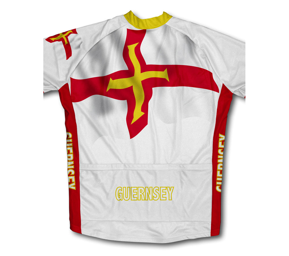 Guernsey Flag Cycling Jersey for Men and Women