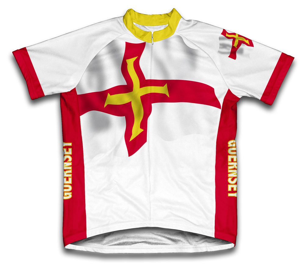 Guernsey Flag Cycling Jersey for Men and Women