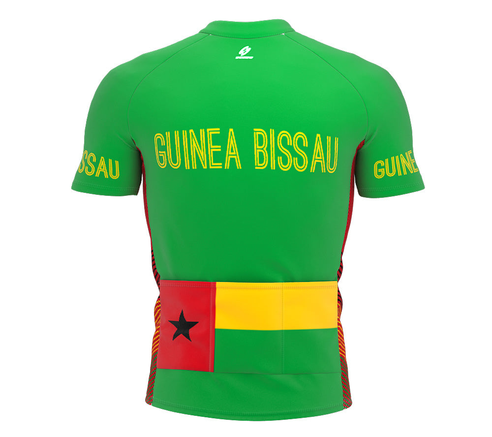 Guinea-Bissau  Full Zipper Bike Short Sleeve Cycling Jersey